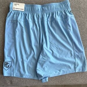 Perfect Game Men's Athletic Light Blue Shorts